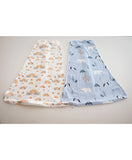 Tickle Tickle Organic Cotton Sleeping Bag Value Pack - Snowfluffs / Rainbow