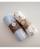 Tickle Tickle Organic Cotton Sleeping Bag Value Pack - Snowfluffs / Rainbow
