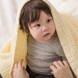 Anvi Baby Organic 6 layered Muslin Bath Towel - Lemon Drop