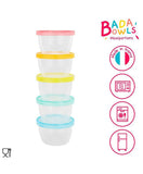 Badabulle Bowls with Lid 250ml - Pack of 5 - Laadlee