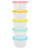 Badabulle Bowls with Lid 250ml - Pack of 5 - Laadlee