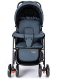 Teknum Double Baby Stroller With Hooks - Grey