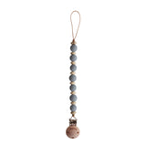 Mushie Pacifier Clips Ari Stone - Laadlee