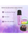 Disney Frozen Cylinder Karaoke Machine With Bluetooth Mic
