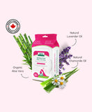 Aleva Naturals Maternal Care Bamboo Fem Wipes - 30ct - Laadlee