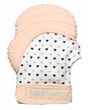 Malarkey Kids Munch Mitt Teething Mitten Hearts - Pastel Pink - Laadlee