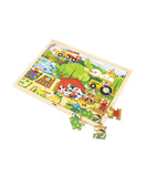 Viga Wooden 48 Pcs Puzzle - Farm
