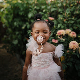 Mushie Silicone Pacifier Clip Luna - Blush