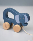 Trixie Wooden Pull Along Toy - Mrs. Elephant - Laadlee