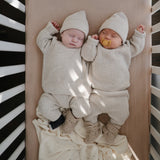 Mushie Crib Sheet Medium Blush - Laadlee