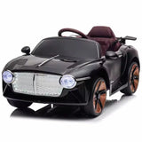 Megastar Ride On 12V Bentley Style Electric Kids Battery Operated Car - Black