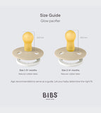 BIBS Colour Latex Size 2 Pacifier - Vanilla GLOW