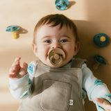 BIBS Colour Latex Size 2 Pacifier - Taupe/Scuba (Pack of 2)