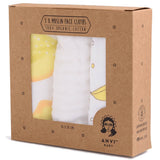Anvi Baby Muslin Face & Burp Cloth Set of 3 - Go Bananas