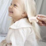 Anvi Baby 100% Natural Baby Wooden Hair Brush Set - Pack of 3