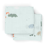 Done By Deer Burp Cloth 2-Pack Playground - Blue