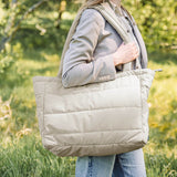 Done By Deer Quilted Changing Tote Bag - Sand