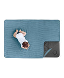 Ubbi Padded Floor Mat & Washable Muslin Cover - Open Water