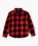 Jam Boys Checkered Flannel Shirt - Red & Black