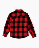 Jam Boys Checkered Flannel Shirt - Red & Black