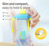 Pigeon Tall Straw Bottle - Blue