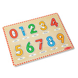Melissa and Doug Lift & See Numbers Wooden Peg Puzzle - 10 Pieces
