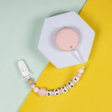 Babies Basic Customized Macaron Pacifier Clip - Pink