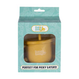 Babies Basic 2 In 1 Silicone Cup with Straw Or A Snack Lid - Yellow