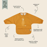Trixie Waterproof Longsleeve Bib - Mr. Fox