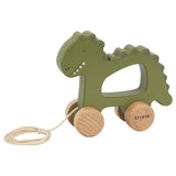 Trixie Wooden Pull Along Toy - Mr. Dino - Laadlee