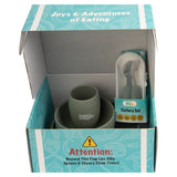 Babies Basic Plate, Bowl, Cup And Cutlery with Case 5pcs - Green