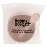 Babies Basic Feeding Set Silicone Spoon & Bowl 2pcs - Blush