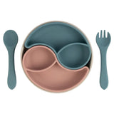 Babies Basic Feeding Set with Removable Sections 3pcs - Blue & Pink