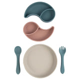 Babies Basic Feeding Set with Removable Sections 3pcs - Blue & Pink