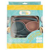Babies Basic Feeding Set with Removable Sections 3pcs - Blue & Pink