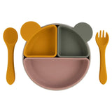 Babies Basic Feeding Set with Removable Sections 3pcs - Green