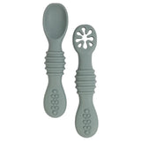 Babies Basic Silicone First Stage Training Spoon with Masher - Indigo