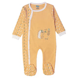 Babies Basic Long Sleeves Sleepsuit for Babies - Peach & White