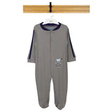 Babies Basic Long Sleeves Sleepsuit for Babies - Dark Grey
