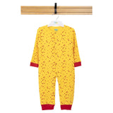 Babies Basic Long Sleeves Sleepsuit for Babies - Yellow & Red