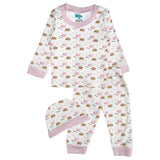 Babies Basic Gift Set - 7pcs - White & Mauve
