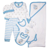 Babies Basic Gift Set - 7pcs - Sky Blue