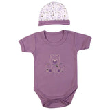 Babies Basic Gift Set - Teddy 5pcs - Dark Mauve