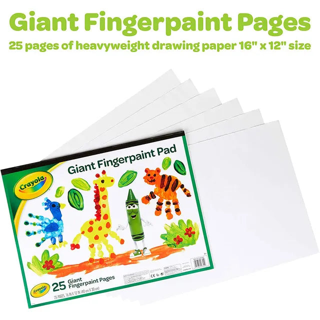 Crayola Giant Fingerpaint Paper - 25 pages