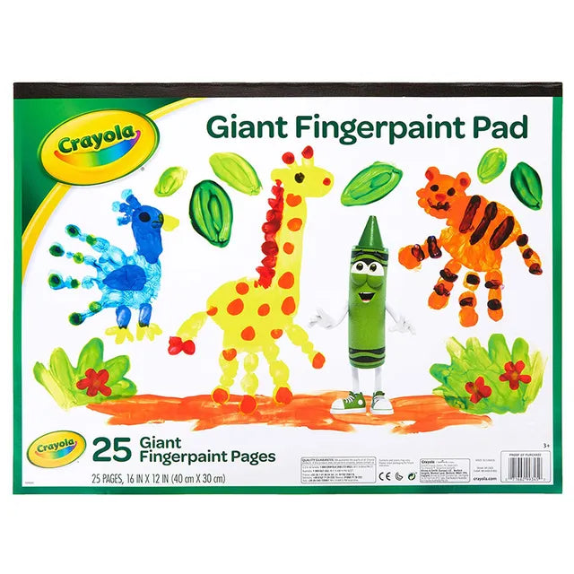Crayola Giant Fingerpaint Paper - 25 pages - Laadlee