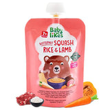 Babylikes Butternut Squash, Rice & Lamb Organic Puree - 130gm - Laadlee