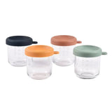 Beaba 250ml Glass Conservative Jars Pack of 4 - Sunrise