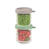 Beaba 250ml Glass Conservative Jars PacK Of 2 - Sage Green & Gazelle
