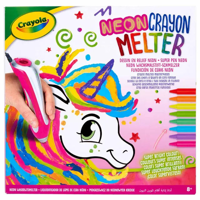 Crayola Unicorn Style Neon Crayon Melter Tween Craft Kit - Laadlee