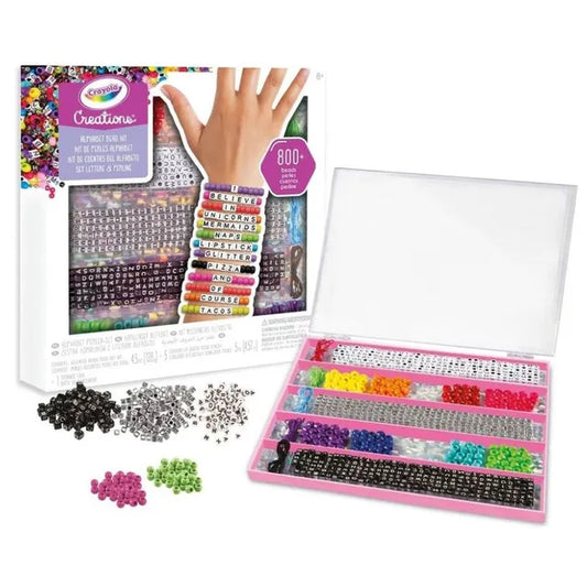 Crayola Creations Personalized Bracelet Making Kit - 800 Beads